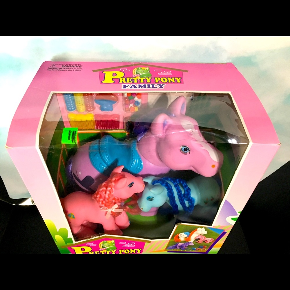 PRETTY PONY FAMILY 90s w/Accessories Giant Size - Picture 5 of 15